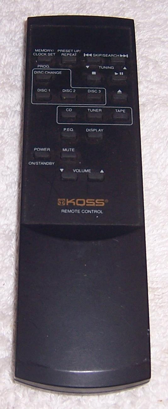 Koss HH977 Remote Control CD Player Remote Control