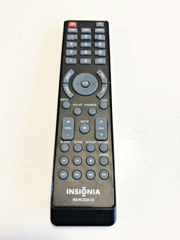 INSIGNIA TV Remote Control - NS-RC02A-12