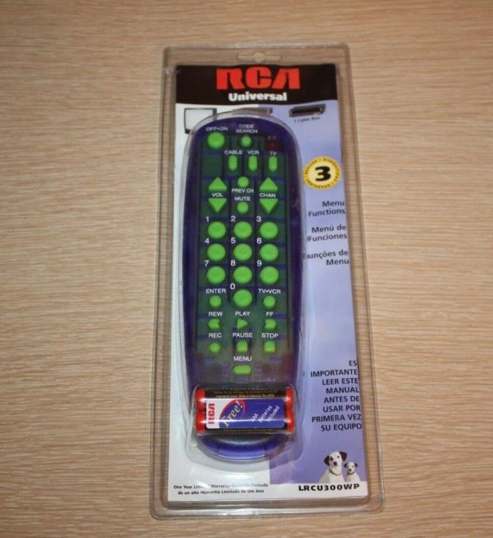 RCA Universal Remote LRCU300WG SystemLink 3 Controls 3 Devices PURPLE NEW SEALED