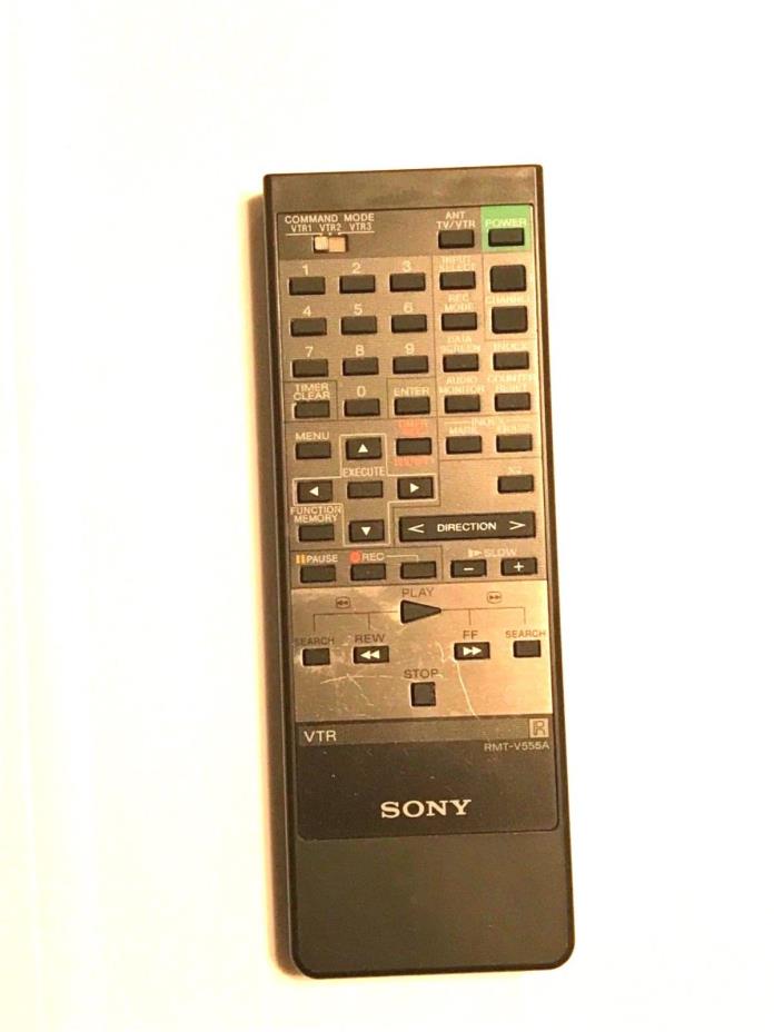 Sony RMT-V555A VTR (VCR) Remote Control for SLV555, SLV555HF, SLV555UC, SLV555VC