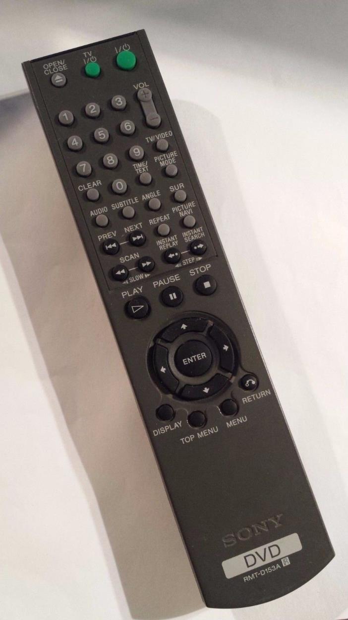Light Use Original Genuine Sony RMT-D153A Remote Control Tested Free Shipping!!