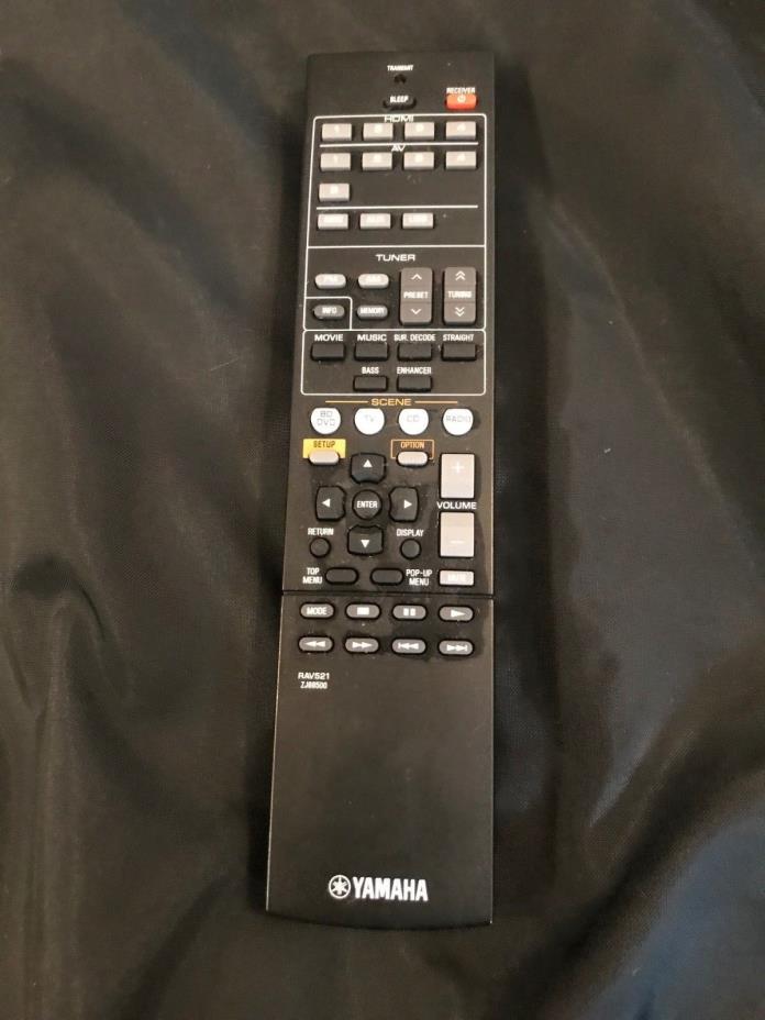 YAMAHA ORIGINAL REMOTE CONTROL RAV521 ZJ66500 ZJ665000 RX-V377 YHT-4910U (A035)