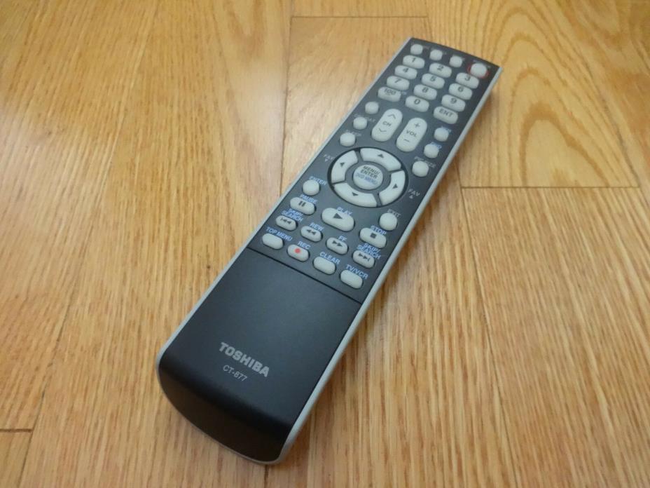 Toshiba CT-877 TV Remote Control Unit OEM 19LV612U 20HLV17 26DF56 26HF66