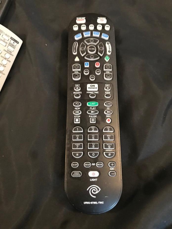 SPECTRUM TIME WARNER CABLE CLIKR-5 UNIVERSAL  REMOTE UR5U-8780L TWC (A035)