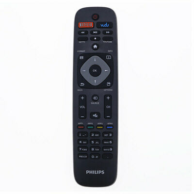 Original TV Remote Control for PHILIPS 40PFL3706/F7 Television (USED)
