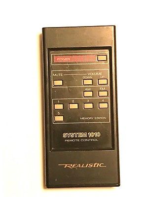 Vintage Realistic System 1010 Remote Control Tested Functions Cleaned
