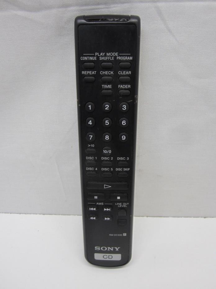 Working Sony RM-DC335 CD Player Remote Control IR Tested