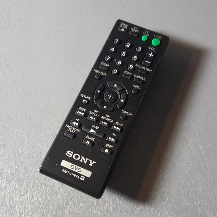 Sony DVD Remote Control RMT-D197A Looks good works great.