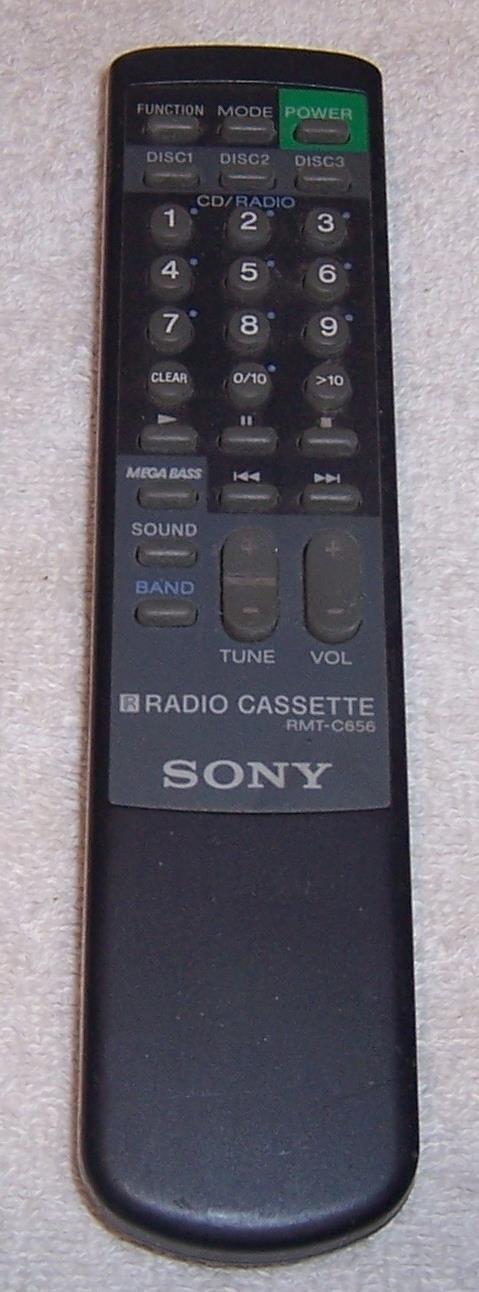 Sony RMT-C656 Remote Control for Radio Cassette Player CFD646 CFD464 CFD656