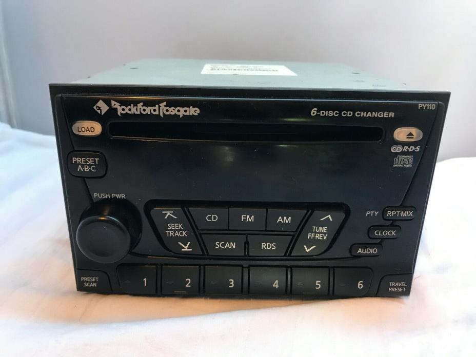 Rockford Fosgate 6 Disc Cd Changer Py110 DEC 2002 Panasonic Model #28185 7Z900