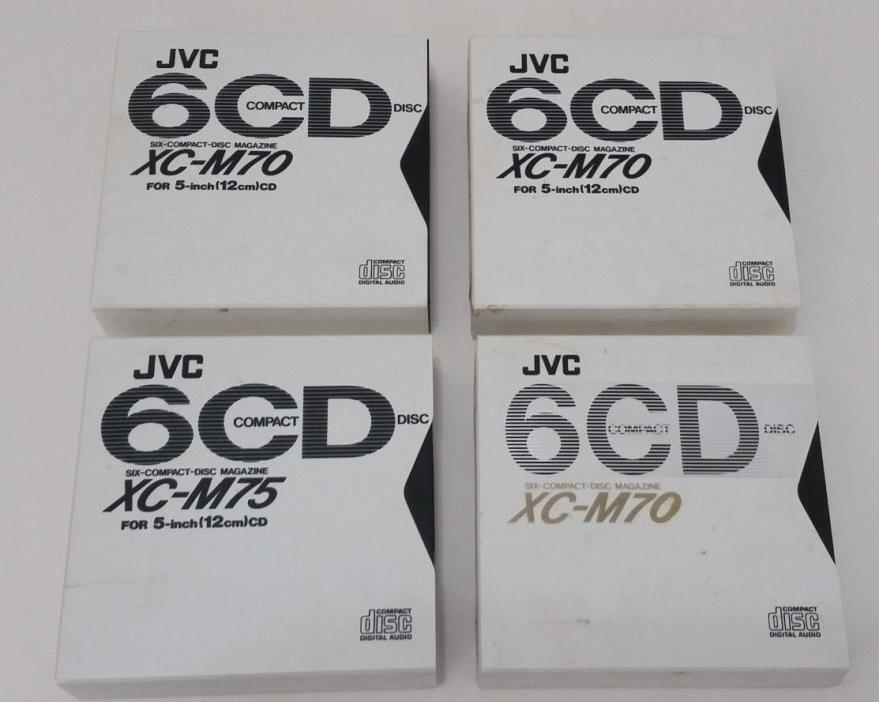 JVC CD Compact Disc 6-Disc Magazine - Lot of 4 - Model XC-M70         -W