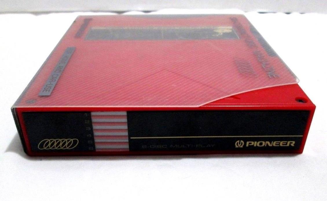 Pioneer  6 Disc CD Changer  Home Auto  Magazine with Case Red