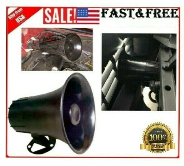 Black ABS Weather Proof PA Speaker Horn CB Radio, Outdoor, Marine, Game Call 15w