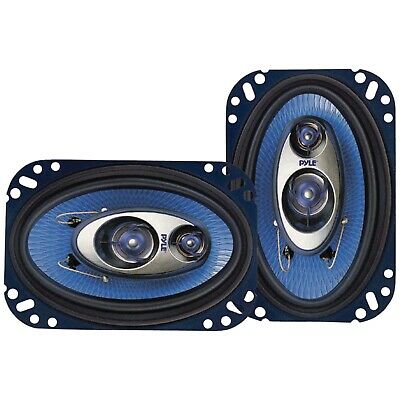 PYLE PL463BL Blue Label Speakers (4 Inch. x 6 Inch. 3-way) - Free ship