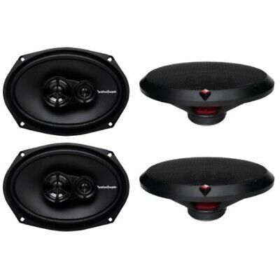 4 New Rockford Fosgate R169X3 6x9 260W 3 Way Car Coaxial Speakers Audio Stereo