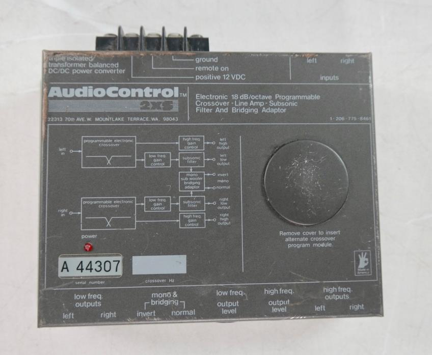 Vintage Old School AudioControl 2XS Electronic 18db/Octave  Crossover -FREE SHIP