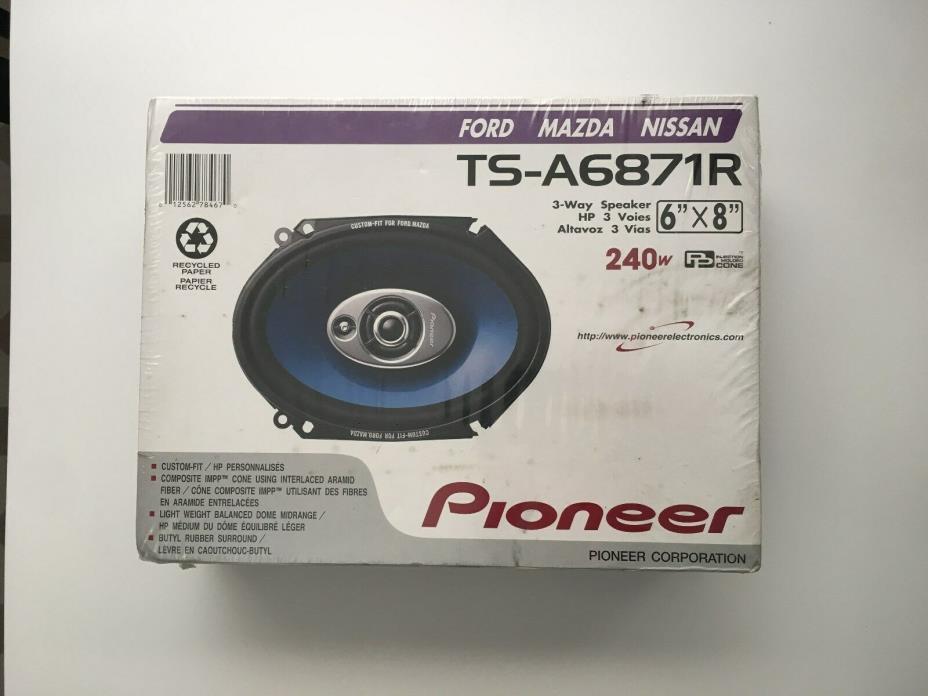 Pioneer 6x8in three way speakers New in sealed box