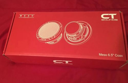 CT Sounds Meso 6.5 Inch 2 Way Silk Dome Full Range Coax Coaxial Speakers (Pair)
