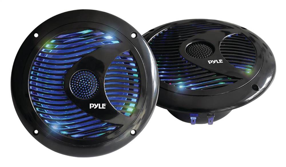 Dual-Cone Waterproof Marine-Grade Speaker in Black - Set of 2 [ID 3475709]