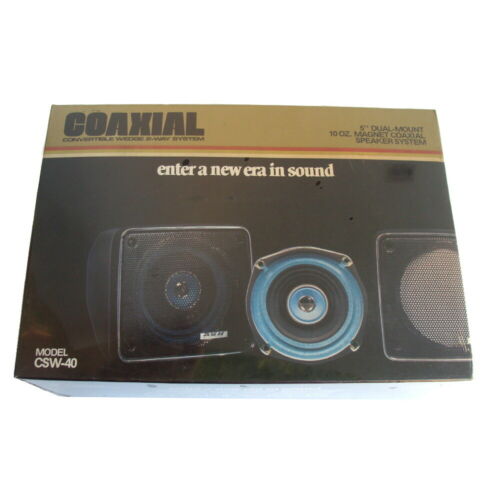VINTAGE 1982 AUDIOVOX MODEL CSW-40 MAGNET COAXIAL SPEAKER SYSTEM  NEW      JF