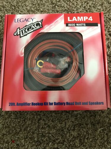 LEGACY Lamp4 1600 Watts: 20ft Amplifier Hookup For Battery Headunit And Speakers