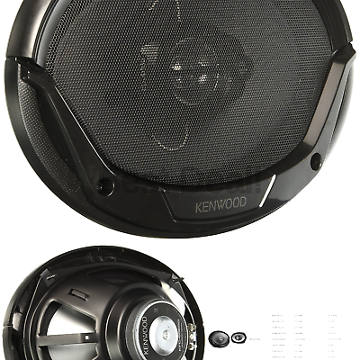 Kenwood KFC-6965S 6 x 9 Inches 3-Way 400W Speakers, Pack of 2