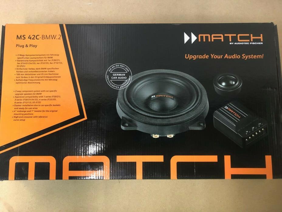 MATCH MS 42C-BMW.2 2-way component speaker system designed for select BMWs