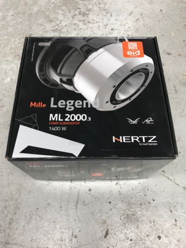 Hertz Mille Legend ML2000.3 1400w Comp Subwoofer, New, Open Box