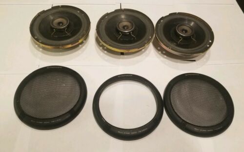 3 Pioneer TS-A1640 2-Way Car Stereo Speakers with covers *Tested*