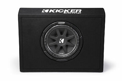 Kicker 43TC104 Comp 10-inch Subwoofer in Thin Profile Ported Enclosure 4-Ohm