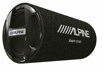 Alpine Bass Reflex Single 10 Inch Sealed Subwoofer Tube with Protective Grille