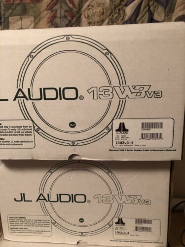 2 JL Audio 13W3v3-4 1-Way 13.5in. Car Subwoofer Please read