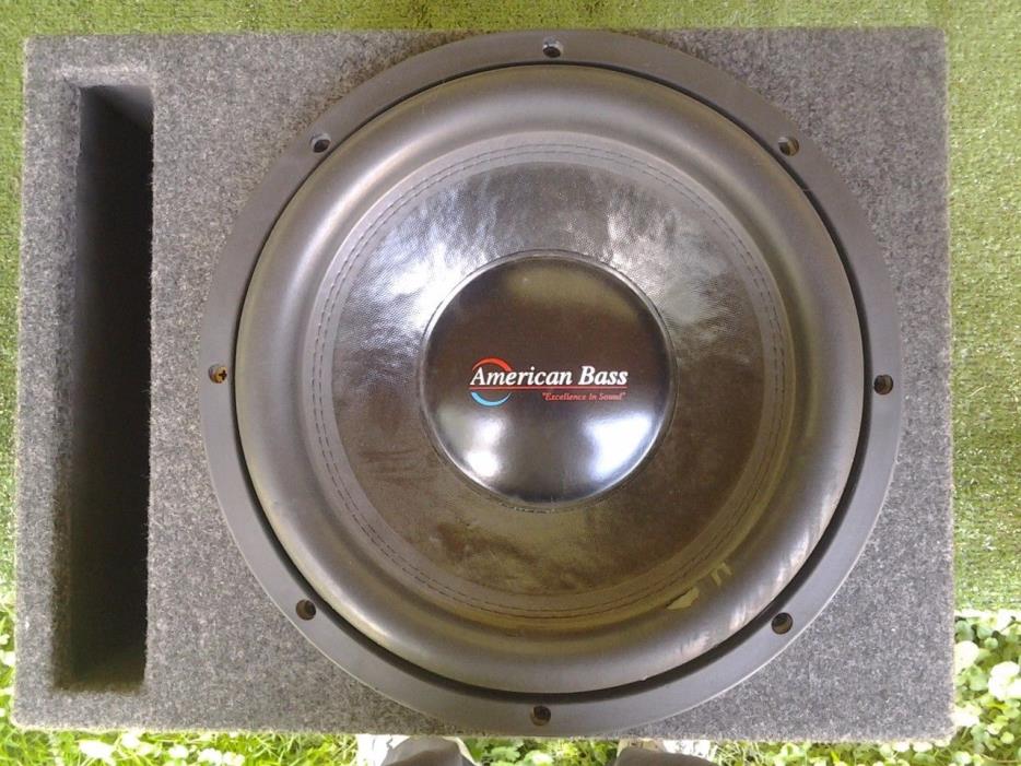 american bass 10 inch subwoofer / gray felt covered box!