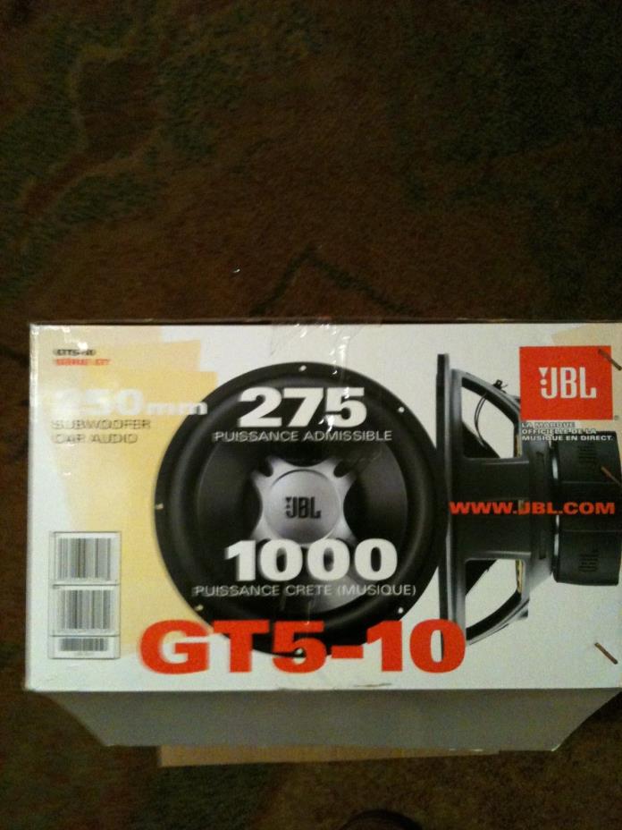 TWO JBLS GT SERIS 10 INCH SUB WOOFERS