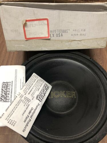 Old School Kicker Stillwater Seperates 15 Inch Subwoofers 8ohm C15 Competition