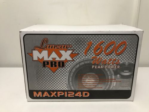 NEW Lanzar MAXP124D Max Pro 12'' 1600 Watt Small Enclosure Dual 4 Ohm Subwoofer