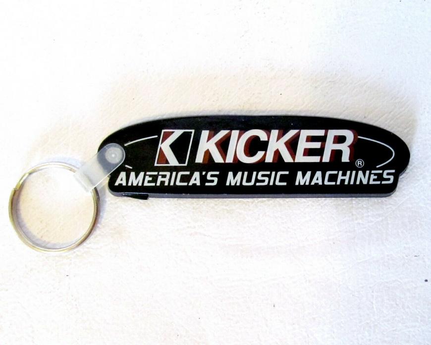 NEW - Vintage Kicker Printed Plastic Key Chain - Car Audio Stereo - Stillwater