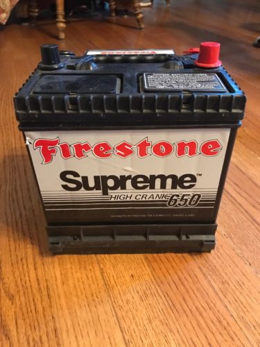 Firestone Supreme High Crank 650 Empty Battery For Display. Rat Rod Maybe