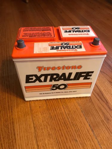 Firestone EXTRALIFE 50 Empty Battery For Display. Rat Rod Maybe