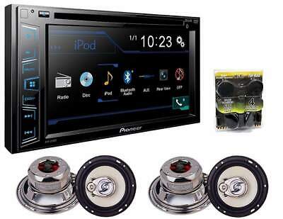Pioneer DVD player AVH-290BT , 6.2 With 2 Pairs Of Absolute HQ653 6.5 Speakers A