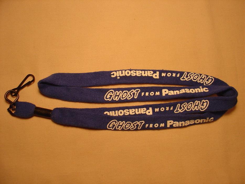 Panasonic Ghost Car Audio Lanyard, Blue & White - Vintage - NEW
