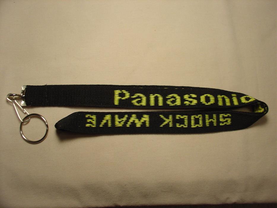 Panasonic Shockwave Car Audio Lanyard, Black & Yellow - Vintage - NEW