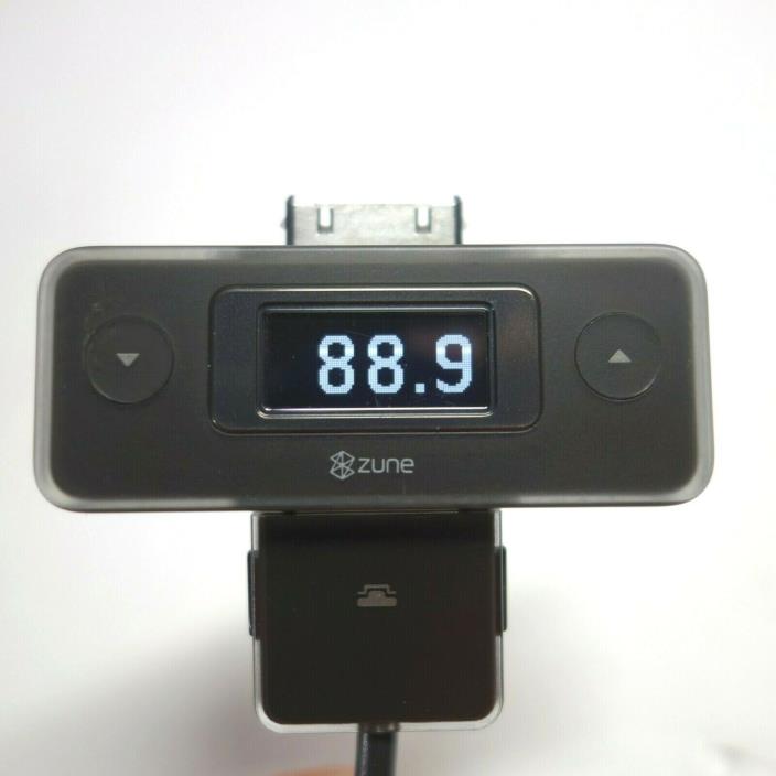 Microsoft Zune FM Radio Transmitter w/ AutoSeek 1100 & Car Charger Adapter 1097
