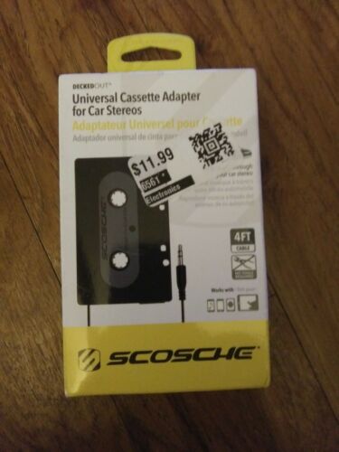 Scosche PCA2 Universal Cassette Adapter for Car Stereos 4FT Cable