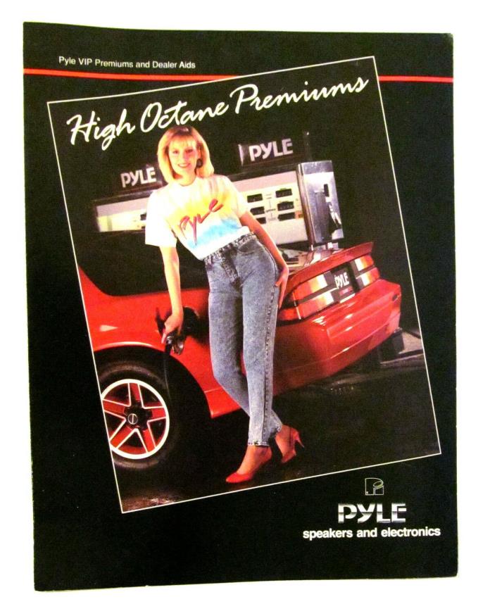 RARE Vintage 1989 Pyle Car Stereo Dealer Promo Item Brochure - Speakers Woofers