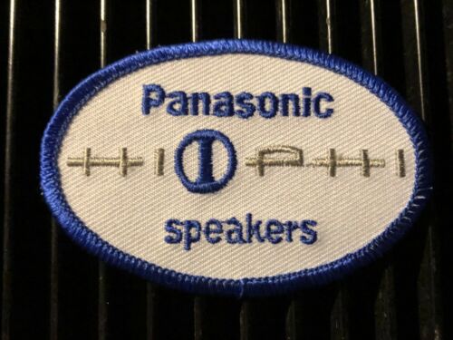 Panasonic Speakers Badge Embroidered Patch Alma Gates Spl Bronco Old Advertising