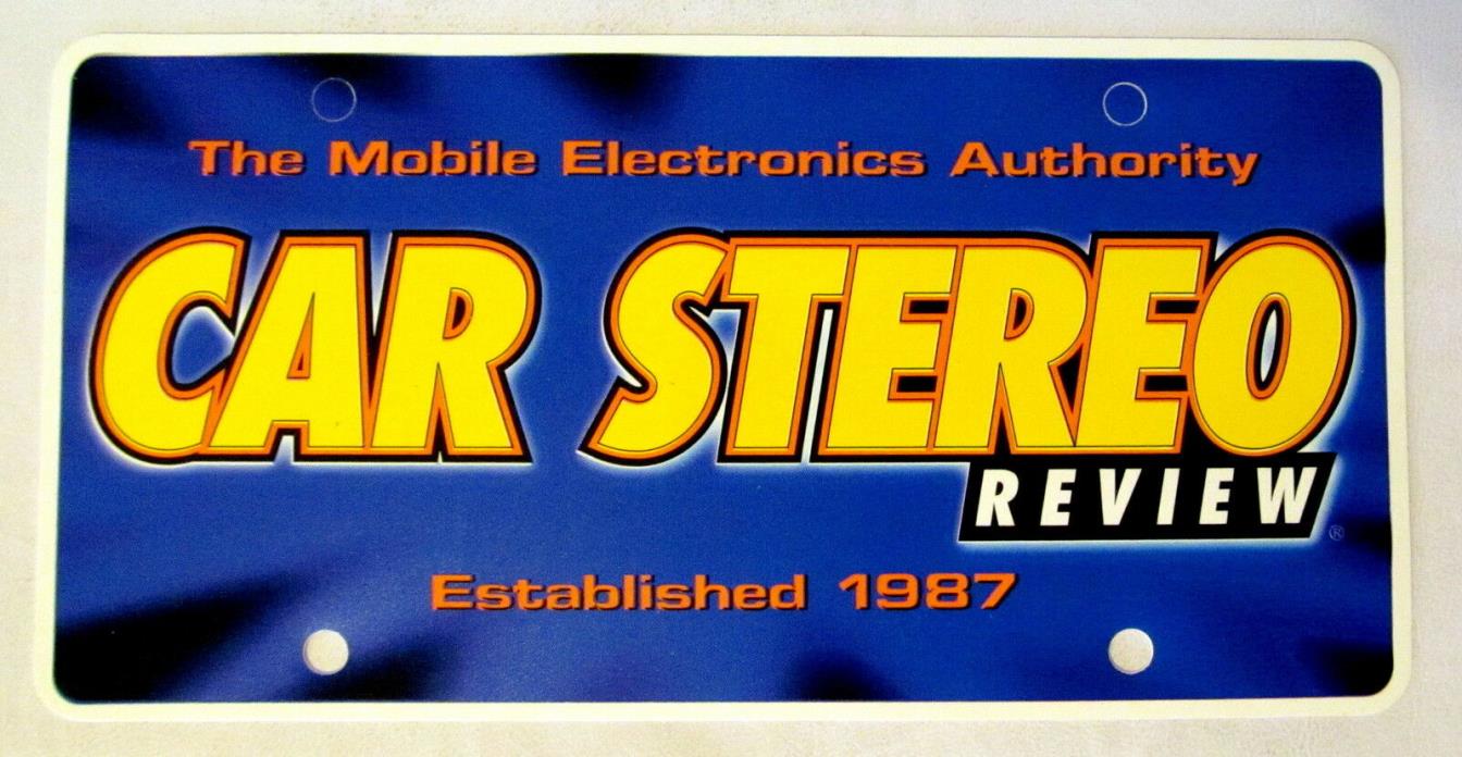 RARE Vintage Car Stereo Review Magazine Photo Shoot Car Tag - New Unused