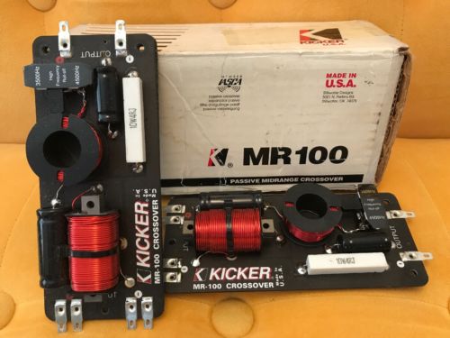 NEW Pair of 2 Kicker MR-100 MR100 Passive Midrange Crossover  - H2