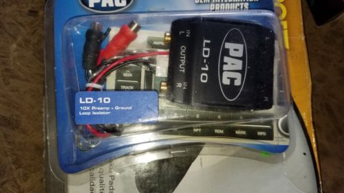 PAC LD-10 10X Preamp+Ground Loop Isolator Adjustable Line Driver Signal Booster