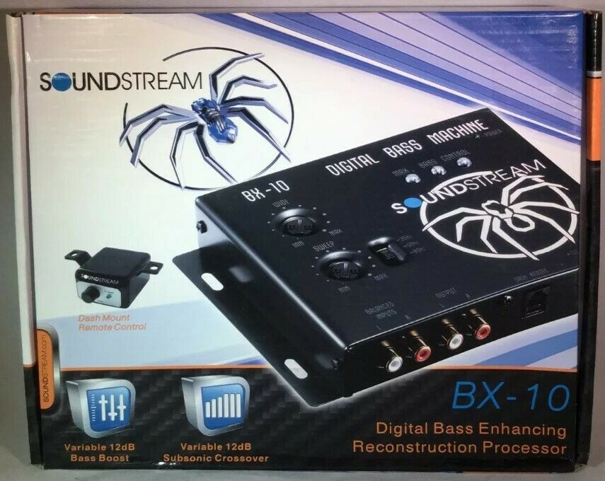 Soundstream BX-10 (Black) Digital Bass Reconstruction Processor with Remote NEW